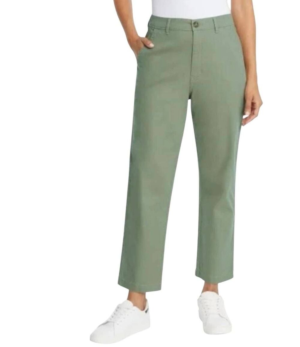 G.H. Bass New NWT Women's Sage Green Chino Pants Size 10